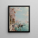 uitzicht op het grote kanaal tot San Giorgio Maggiore - Franz Richard Unterberger — ingelijst kunstwerk aan de muur