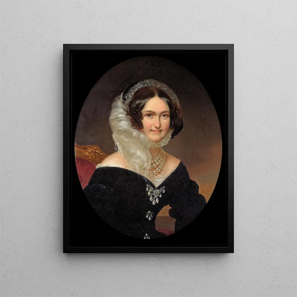 Caroline Augusta - Franz Schrotzberg — framed artwork on a wall