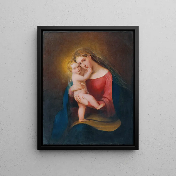 Madonna ma joue - Franz Schrotzberg — framed artwork on a wall
