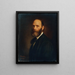 Zelfportret - Franz Schrotzberg — ingelijst kunstwerk aan de muur