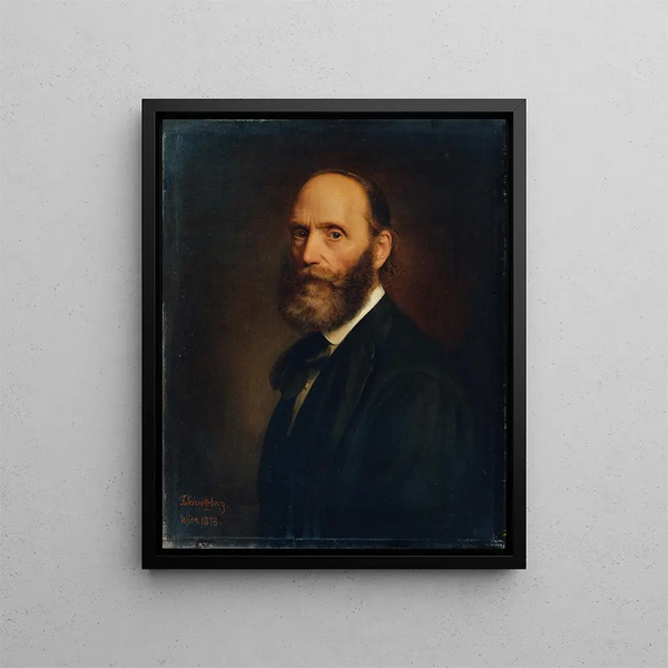 Self-portrait Painting - Franz Schrotzberg — framed artwork on a wall