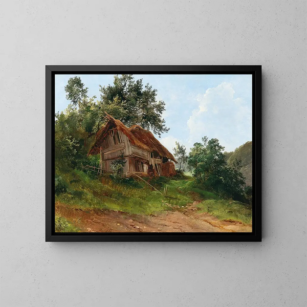 Abandoned House - Franz Steinfeld — framed artwork on a wall