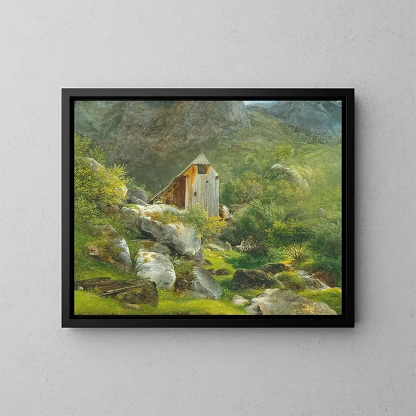 Moulin de montagne - Franz Steinfeld — framed artwork on a wall