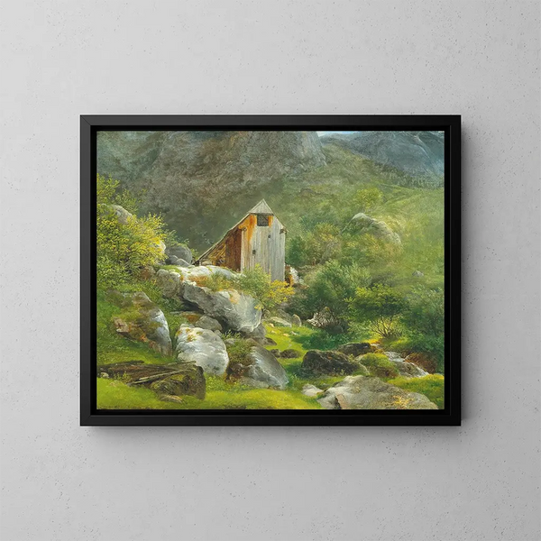 Moulin de montagne - Franz Steinfeld — framed artwork on a wall