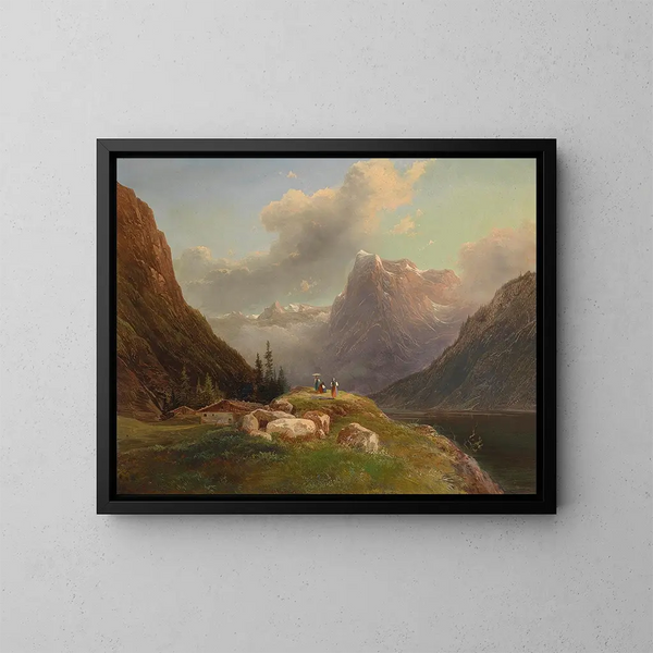 Salzkammergut - Franz Steinfeld — framed artwork on a wall