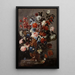 a Still Life with Roses, Tulips, and Other Flowers in a Vase - Franz Werner von Tamm — framed artwork on a wall