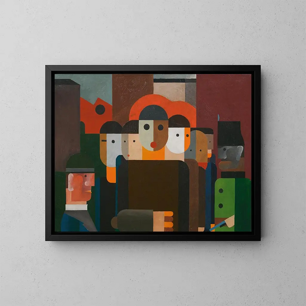 Demonstration - Franz Wilhelm Seiwert — framed artwork on a wall