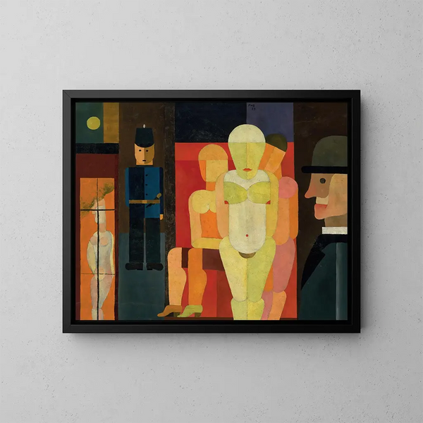 Rue sans Freud - Franz Wilhelm Seiwert — framed artwork on a wall