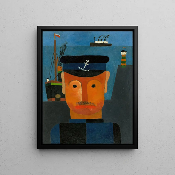 Marine Painting - Franz Wilhelm Seiwert — framed artwork on a wall