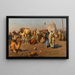 Arrival of the Caravan - Franz Xaver Kosler — framed artwork on a wall