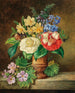 a bouquet of flowers with daffodils and camellias - Franz Xaver Petter — artwork view
