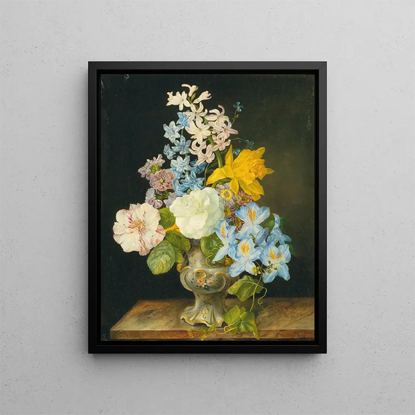 Franz Xaver Petter - Blumenstrau in einer Porzellanvase.webp