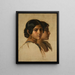 Studie van een Italiaanse meisje - Franz Xaver Winterhalter — ingelijst kunstwerk aan de muur