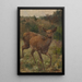 Deer - Franz Xaver von Pausinger — framed artwork on a wall