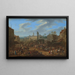 Kermis met tempel en meiboom - Franz de Paula Ferg — ingelijst kunstwerk aan de muur