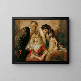 Franz von Lenbach - Franz von Lenbach with his wife and daughters.webp