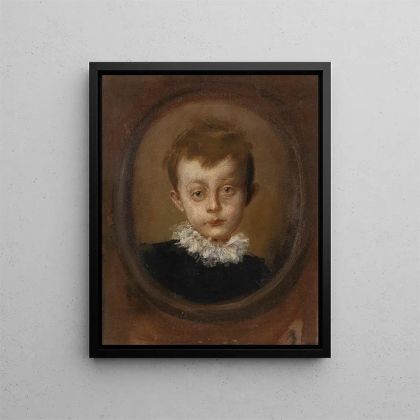 Zoon van de acteur Konrad Dreher - Franz von Lenbach — ingelijst kunstwerk aan de muur