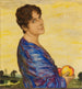 Portret van Frau von Stuck - Franz von Stuck — weergave van het kunstwerk