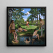 Summer Scene - Frédéric Bazille — framed artwork on a wall