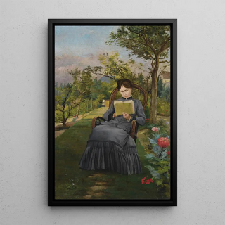 Frdric Bazille - Thrse lisant dans le parc de Mric.webp