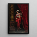 Un cavalier en rouge - Frédéric Soulacroix — ingelijst kunstwerk aan de muur