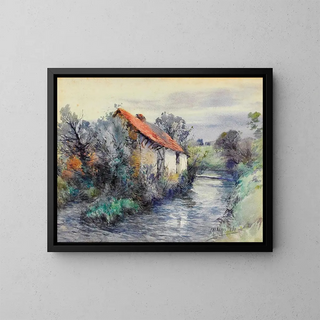 Frederic Charles Vipond Ede - Landscape with Cottage.webp