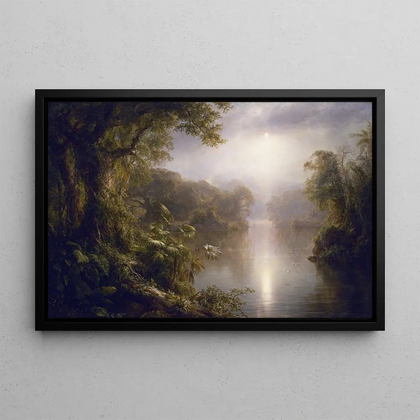 De Rivier van het Licht - Frederic Edwin Church — ingelijst kunstwerk aan de muur