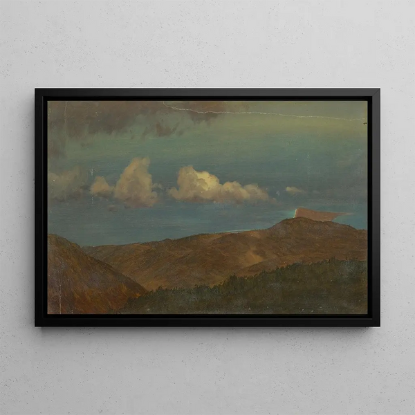 Gebogen landschap - Frederic Edwin Church — ingelijst kunstwerk aan de muur