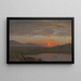 Vallée de l'Hudson, New York, bij zonsondergang - Frederic Edwin Church — ingelijst kunstwerk aan de muur