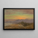 Schets van zonsondergang in de vallei van de Hudson - Frederic Edwin Church — ingelijst kunstwerk aan de muur