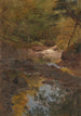 In het bos van New England - Frederic Edwin Church — weergave van het kunstwerk