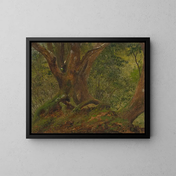 In het bos in Jamaica - Frederic Edwin Church — ingelijst kunstwerk aan de muur