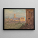 Italiaanse of Zwitserse stad - Frederic Edwin Church — ingelijst kunstwerk aan de muur