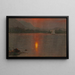 Zonsondergang op het meer Millinocket - Frederic Edwin Church — ingelijst kunstwerk aan de muur