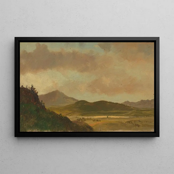 Landschap - Frederic Edwin Church — ingelijst kunstwerk aan de muur