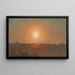 Landschap bij zonsondergang - Frederic Edwin Church — ingelijst kunstwerk aan de muur