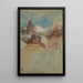Regard vers le sentier à Bright Angel Grand Canyon Arizona - Frederic Edwin Church — ingelijst kunstwerk aan de muur