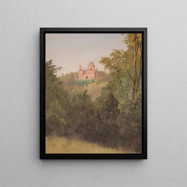 Olana uit het zuidwesten - Frederic Edwin Church — ingelijst kunstwerk aan de muur