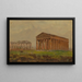 Paestum, tempel van Neptune - Frederic Edwin Church — ingelijst kunstwerk aan de muur