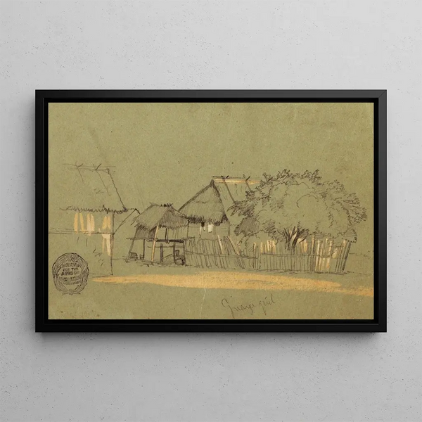 Frederic Edwin Church - Street with Houses Guayaquil Ecuador.webp