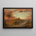 Studie voor een denkbeeldig landschap van Zuid-Amerika - Frederic Edwin Church — ingelijst kunstwerk aan de muur