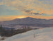Zonsondergang over de Hudson-vallei in de winter - Frederic Edwin Church — weergave van het kunstwerk