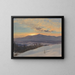 Zonsondergang over de Hudson-vallei in de winter - Frederic Edwin Church — ingelijst kunstwerk aan de muur