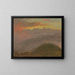 Zonsondergang en bergen - Frederic Edwin Church — ingelijst kunstwerk aan de muur