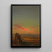 Zonsondergang bij Rome - Frederic Edwin Church — ingelijst kunstwerk aan de muur