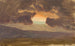 Zonsondergang op kale heuvels - Frederic Edwin Church — weergave van het kunstwerk