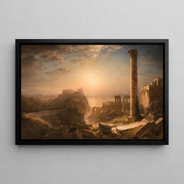 De Syrië door de zee - Frederic Edwin Church — ingelijst kunstwerk aan de muur