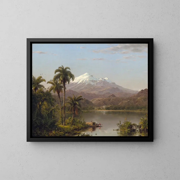 Palmbomen Tamaca - Frederic Edwin Church — ingelijst kunstwerk aan de muur