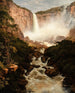 De watervallen van Tequendama nabij Bogotá, Nieuwe-Grenade - Frederic Edwin Church — weergave van het kunstwerk
