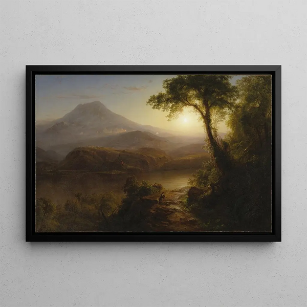 Tropisch landschap - Frederic Edwin Church — ingelijst kunstwerk aan de muur
